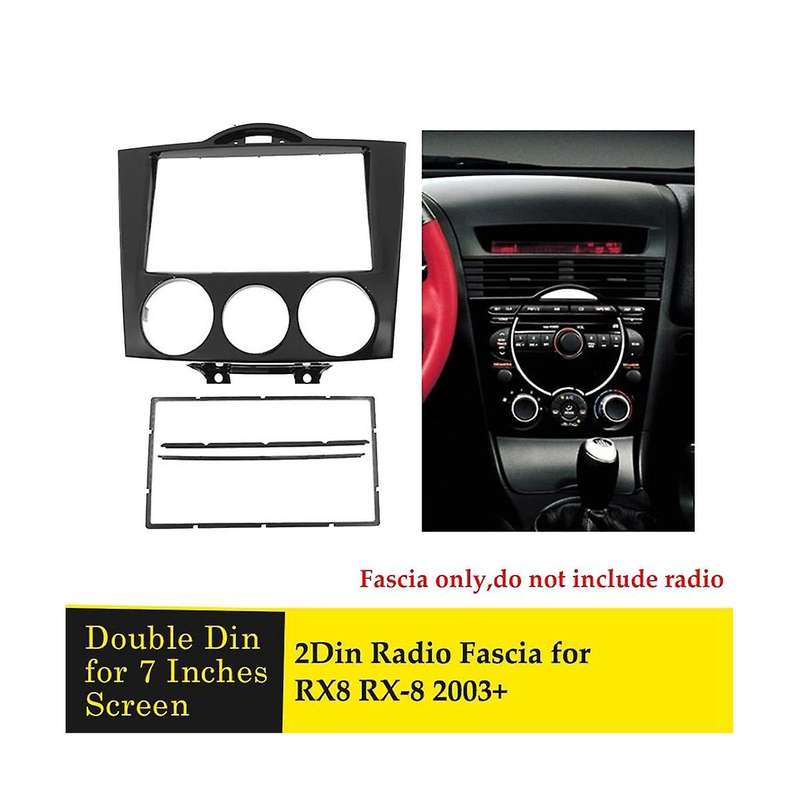 2din Car Stereo Radio Fascia for Rx-8 Rx8 2003-2008 Dashboard Video Dvd Player Panel Frame Mounting