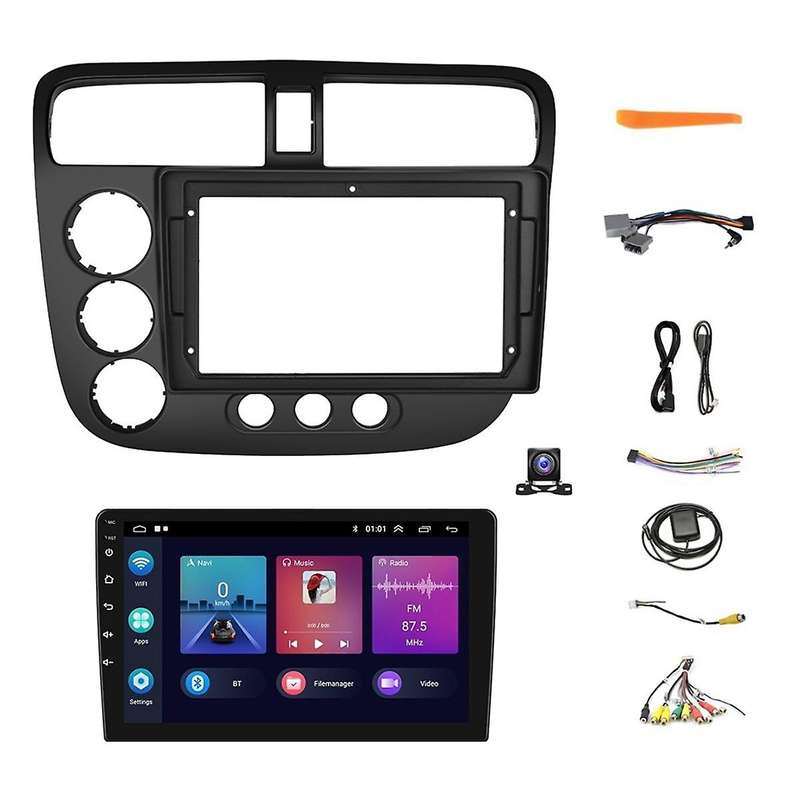 2G+64G Android 13 9In Car Stereo Wireless Carplay Android Auto for 2001-2005,Bluetooth WiFi FM Backu