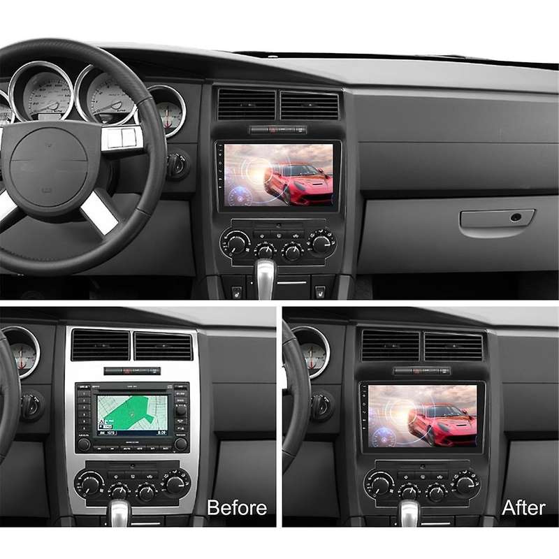 2G+32G Android 13 9 Inch Car Stereo Carplay Android Auto for Charger Magnum 2005-2007, Bluetooth FM