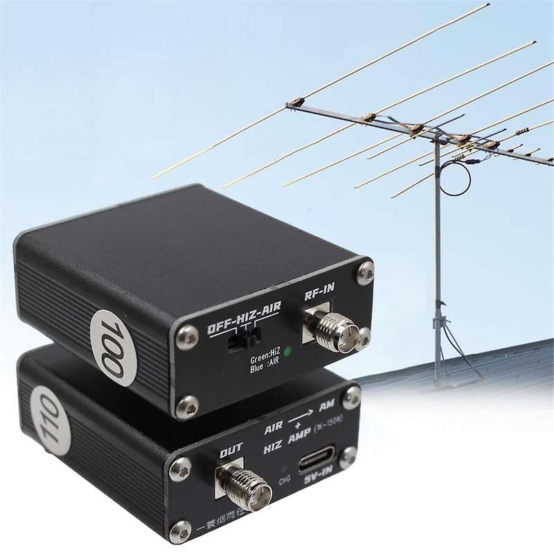 2-In-1 Air Frequency Converter Aviation Band Frequency Conversion to Short Wave Converter High Impe