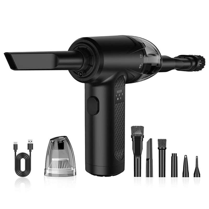 2-In-1 Air Blower & Vacuum Cleaner Cordless Duster Blower Powerful Suction Portable for Car Compute