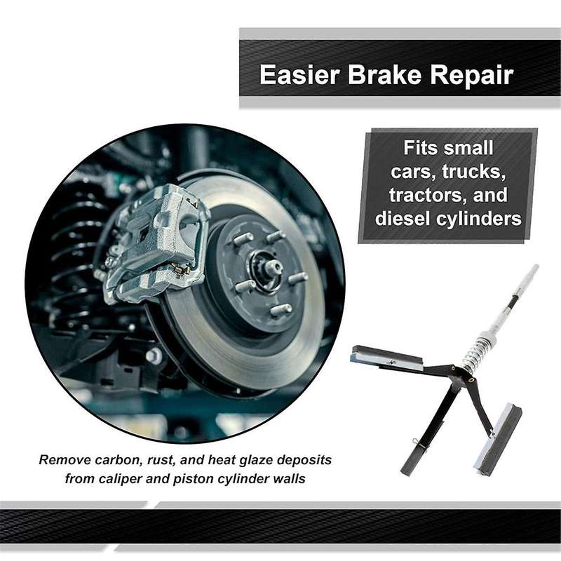2in Small Brake Cylinder Hone Tool - Engine Cylinder Hone Deglazer 1.25-3.5in Piston Honing with 3p