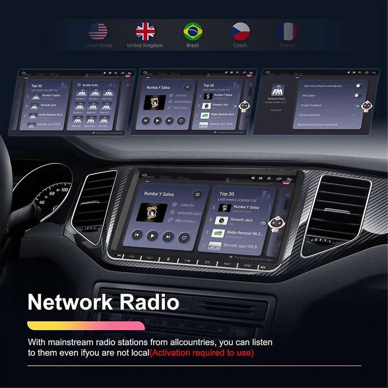 2G+64G CarPlay Android 13 2 Din Radio for Golf 5 6 B6 Car Multimedia Player Wifi GPS