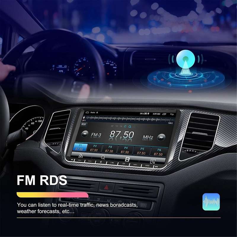 2G+64G CarPlay Android 13 2 Din Radio for Golf 5 6 B6 Car Multimedia Player Wifi GPS