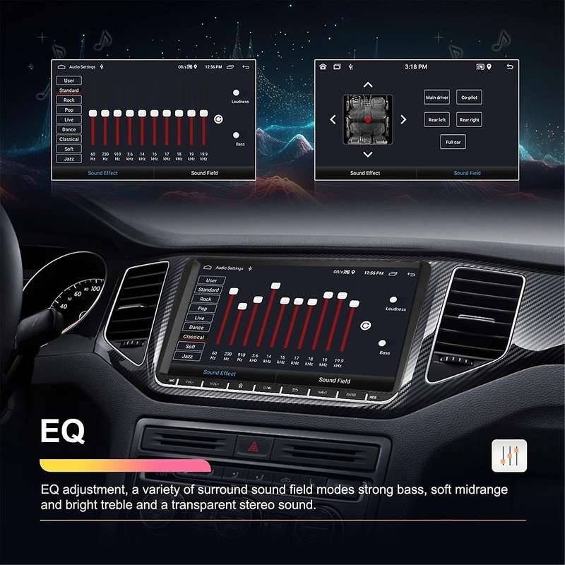 2G+64G CarPlay Android 13 2 Din Radio for Golf 5 6 B6 Car Multimedia Player Wifi GPS