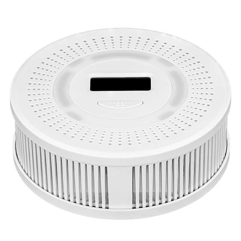 2-in-1 CO Carbon Monoxide Alarm & Smoke Detector Sensor Security Protection Sound Alarm Gas for Home