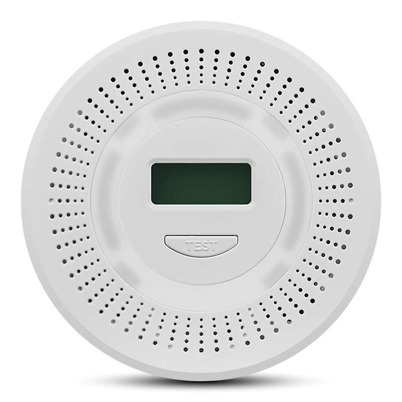 2-in-1 CO Carbon Monoxide Alarm & Smoke Detector Sensor Security Protection Sound Alarm Gas for Home