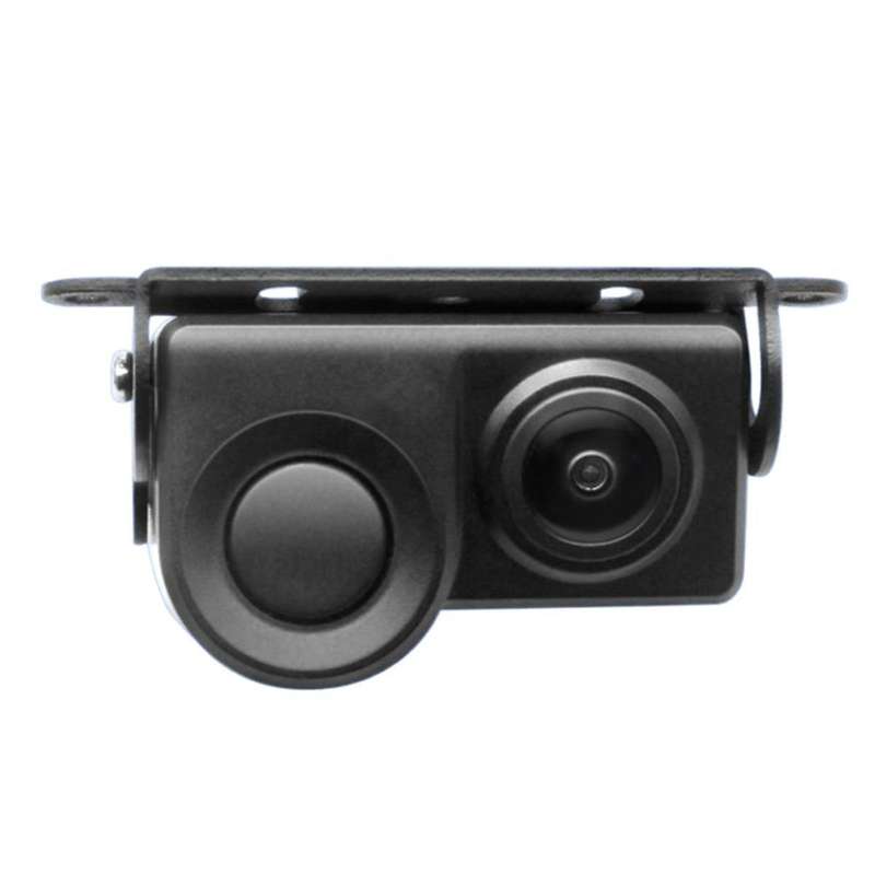 2-in-1 Audible Alarm Parking Assist System Radar Detector Sensor Hd Wide Anglereversing Rearview Cam
