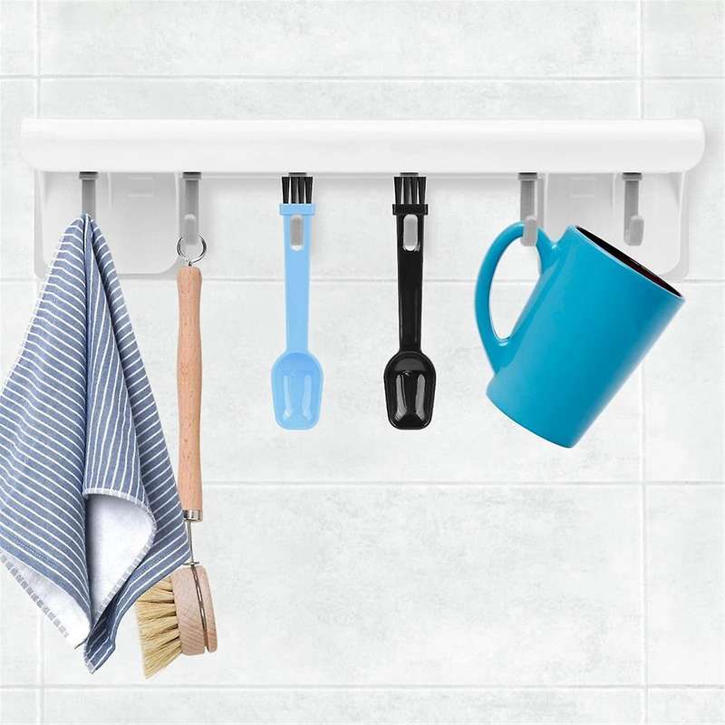 2-in-1 Coffee Grinder Brush, 8pcs Espresso Grinder Brush with Spoon, Portable Coffee Bean Grinder C
