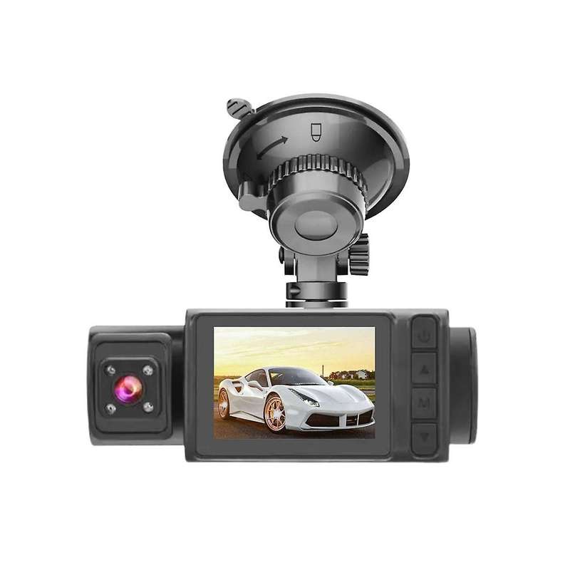 2inch 1080p Scren Car Camera Dvr Car Dashcam Front & Rear Camera with Inside Camera 24 Hour Parking
