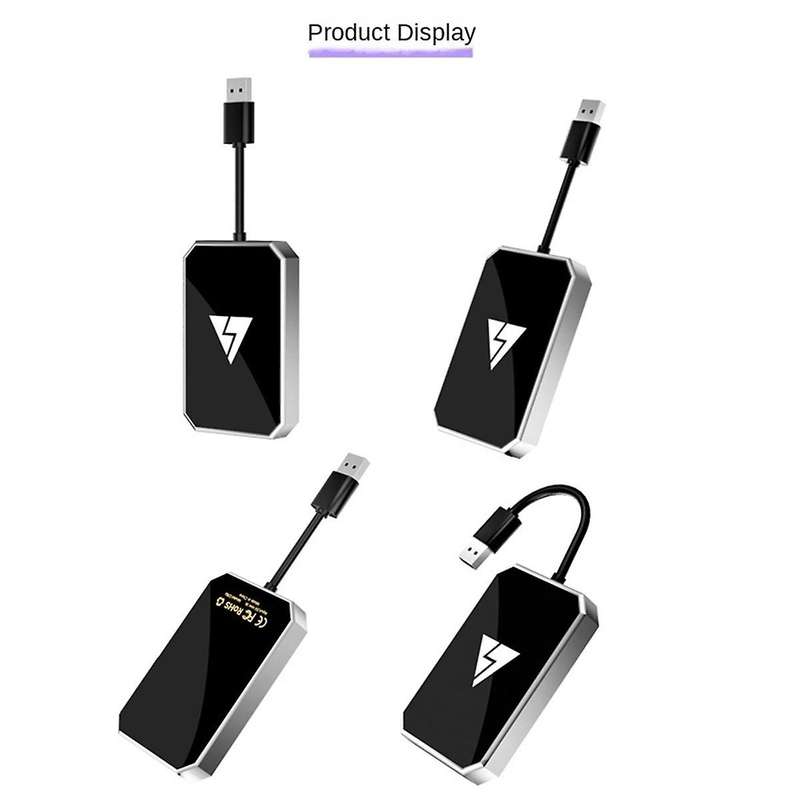 2-In-1 Wireless Carplay Android Adapter USB Wireless Adapter Car Adapter Convert Wired Android Auto