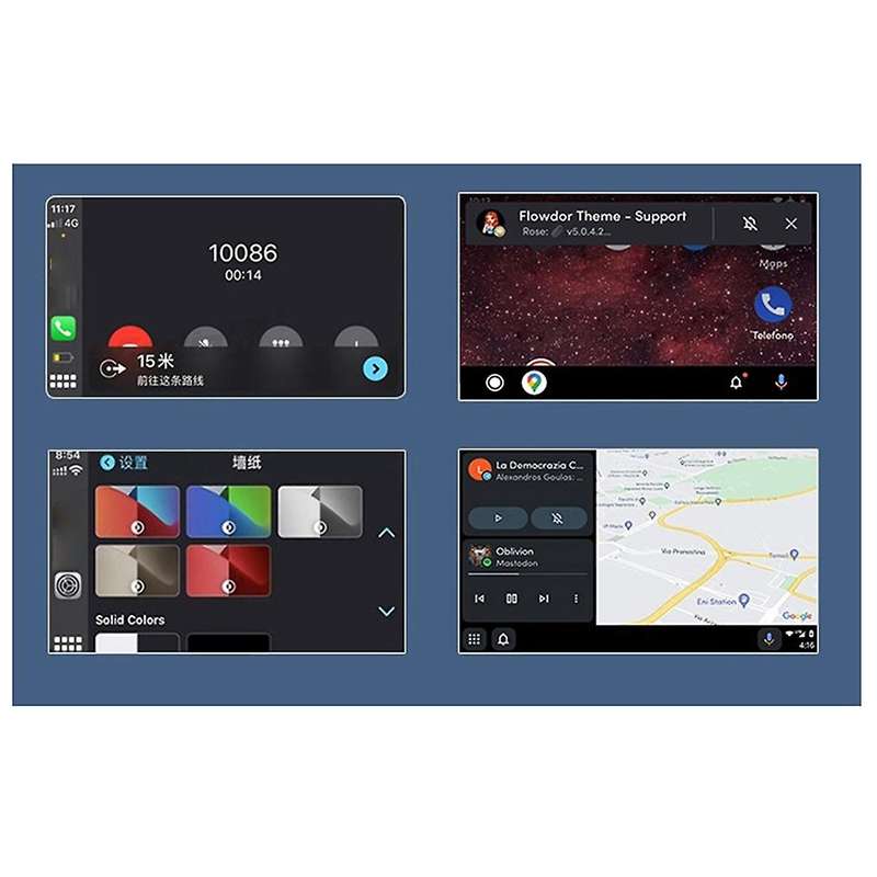 2-In-1 Wireless Carplay Android Adapter USB Wireless Adapter Car Adapter Convert Wired Android Auto