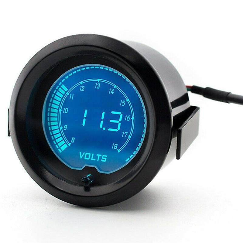 2inch 52mm Car Digital Volt Gauge Voltage Meter 8-18V LCD 7 Color Boat Voltmeter