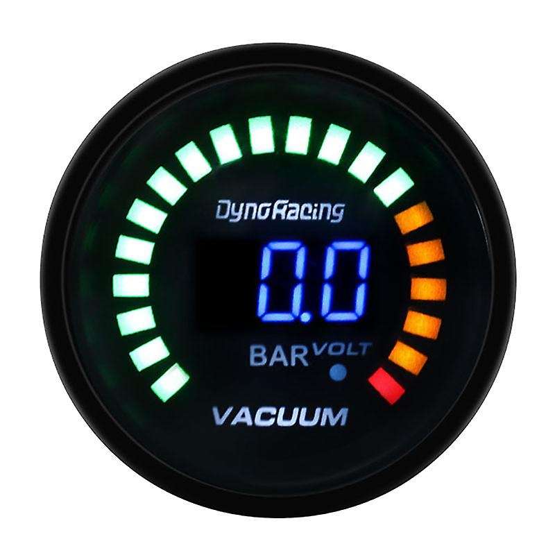 2inch 52mm 12V Car LED Digital Bar Vacuum Gauge Meter with Sensor Smoke Lens