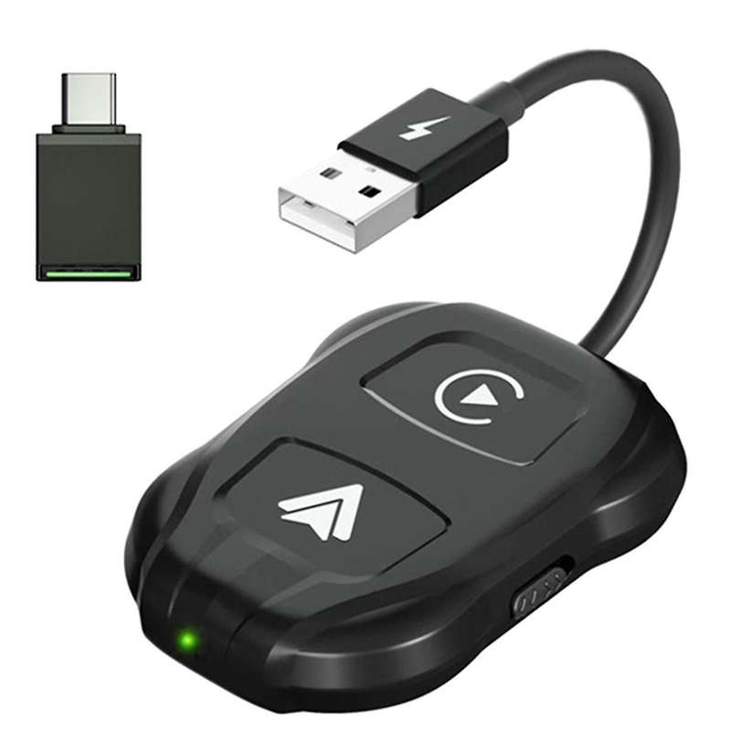 2-in-1 Wireless Carplay & Android Auto Wireless Adapter,wireless Carplay Dongle for Wired Carplay &