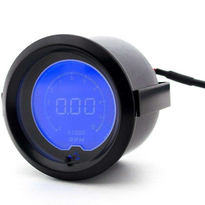 2inch 52mm Universal Car 7 Color LCD Digital 0-10000 RPM Tachometer Gauge Meter
