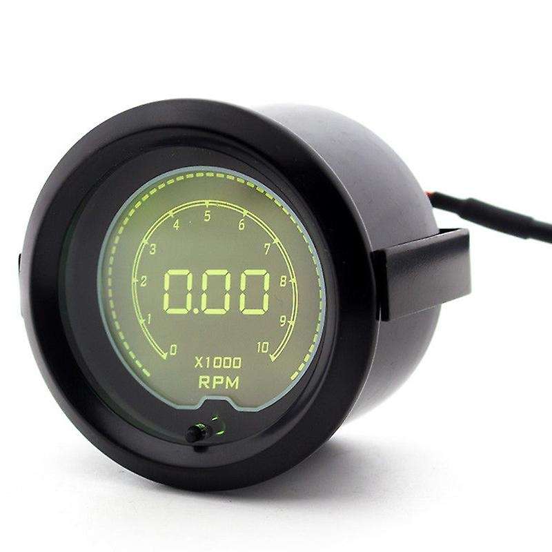 2inch 52mm Universal Car 7 Color LCD Digital 0-10000 RPM Tachometer Gauge Meter