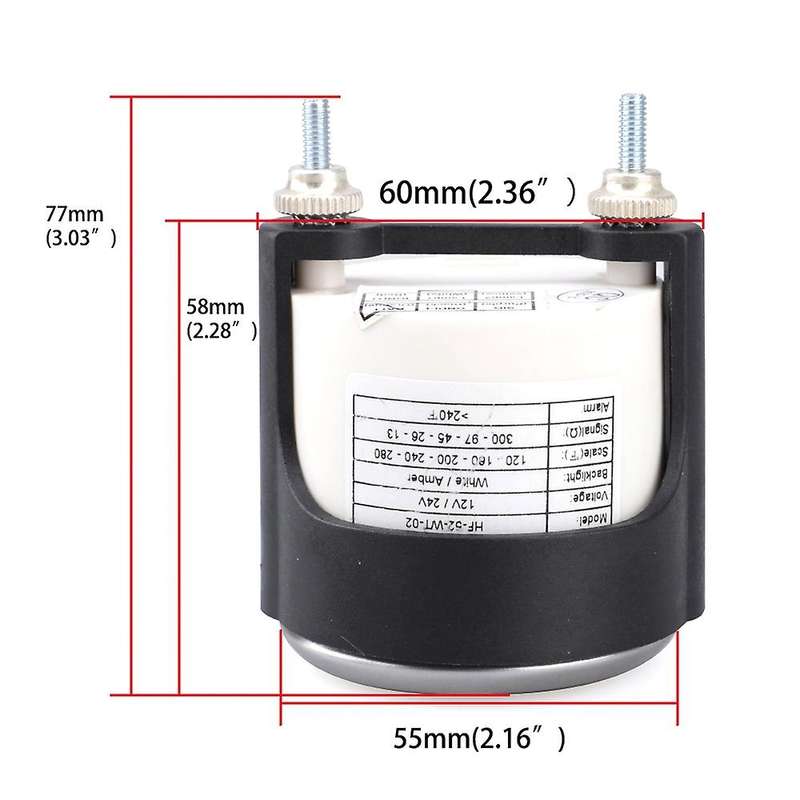 2inch 52mm Mechanical Car Fuel Level Gauge Car Meter E-1/4-1/2-3/4-F Fuel Level Indicator