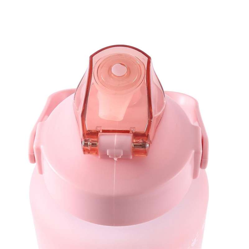 2l Capacity Sports Water Cup, Water Cup with Straw and Handle,water Cup with Time Stamp