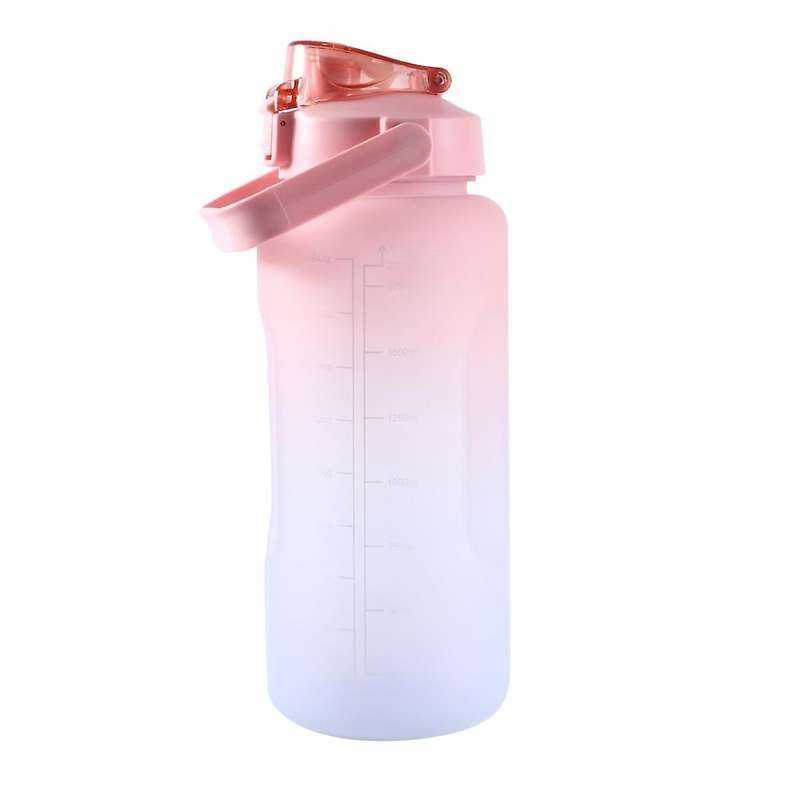 2l Capacity Sports Water Cup, Water Cup with Straw and Handle,water Cup with Time Stamp