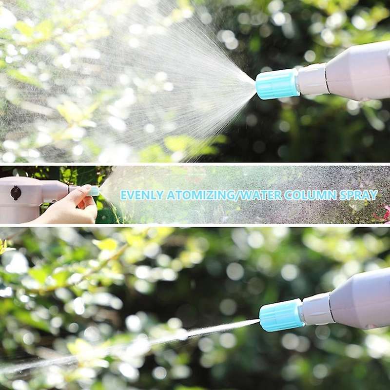 2L Electric Automatic High-Pressure Garden Water Bottle 360 Degree Battery Sprayer Watering Hose USB