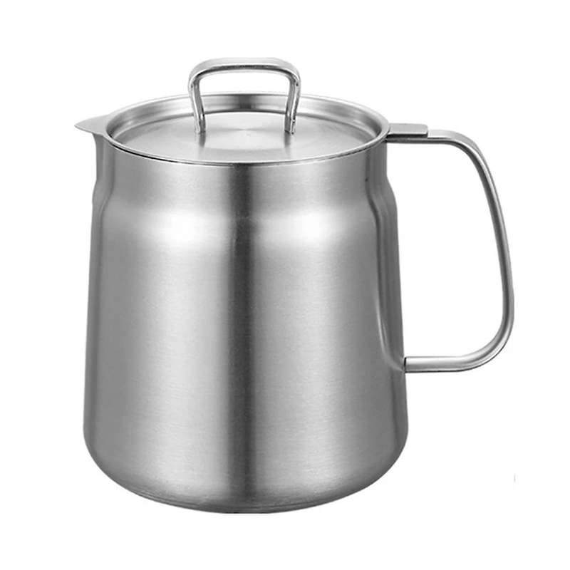 2L Kitchen Fryer Leak-Proof Stainless Steel Oil Filter VesselMulti-Function Frying Tank Kitchen Tool