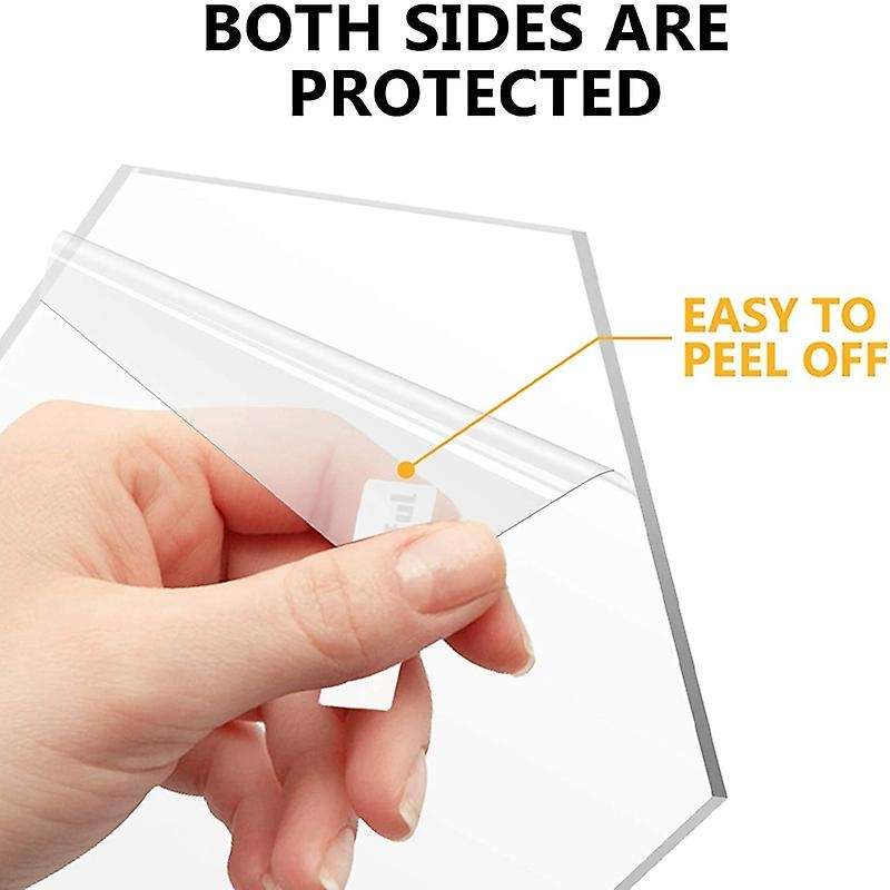 2mm Acrylic Blanks for Light Clear Acrylic Sheets with Protective Film for Table , Diy Display Proj