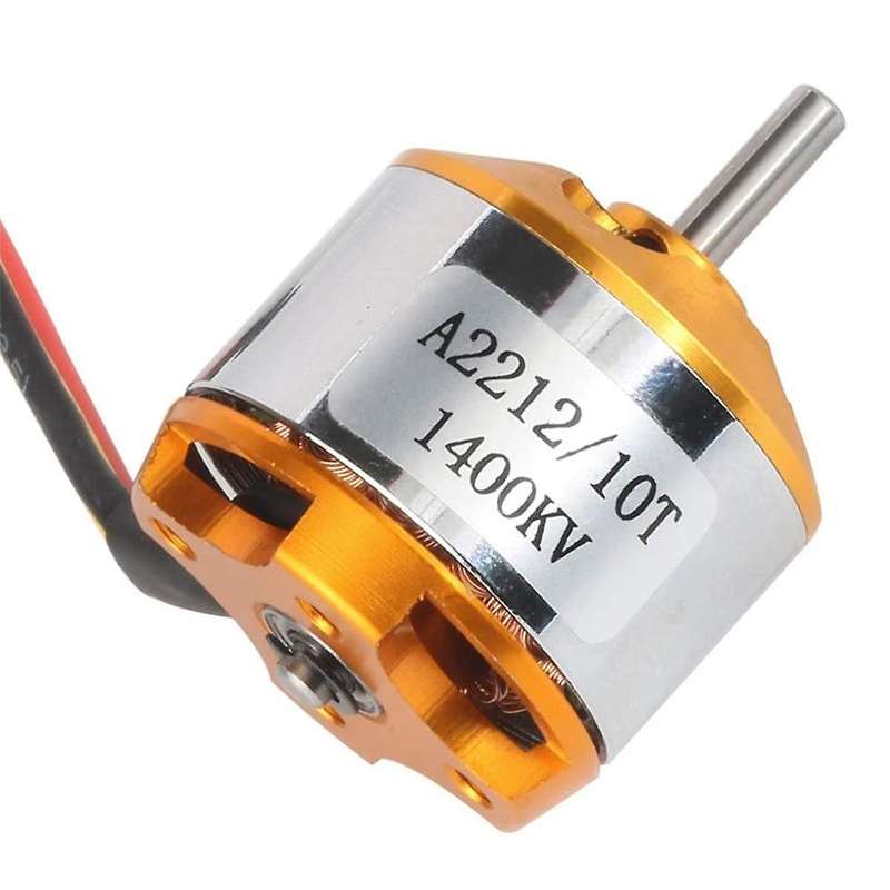 2Pack 2212 1400Kv/2200Kv Brushless Outrunner Motor with Mount 10T/6T+30A XT60 ESC for Rc Aircraft Qu