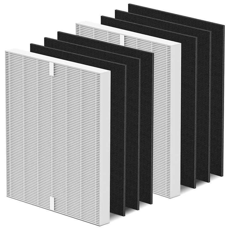 2-Pack AP-1512HH Filter Replacement for AP-1512HH and 200M Air Purifiers, HEPA Carbon Pre-Filters