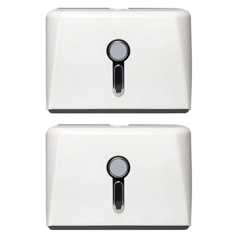 2Pack Commercial Paper Towel Dispenser Wall Mount-Adhesive No Drilling-Paper Towel Dispenser-with Lo