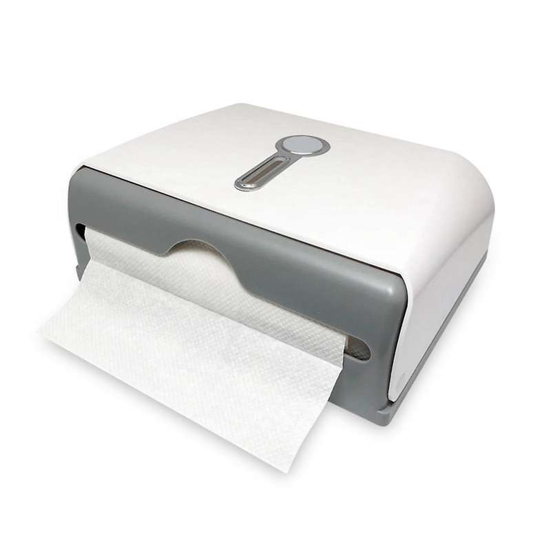 2Pack Commercial Paper Towel Dispenser Wall Mount-Adhesive No Drilling-Paper Towel Dispenser-with Lo