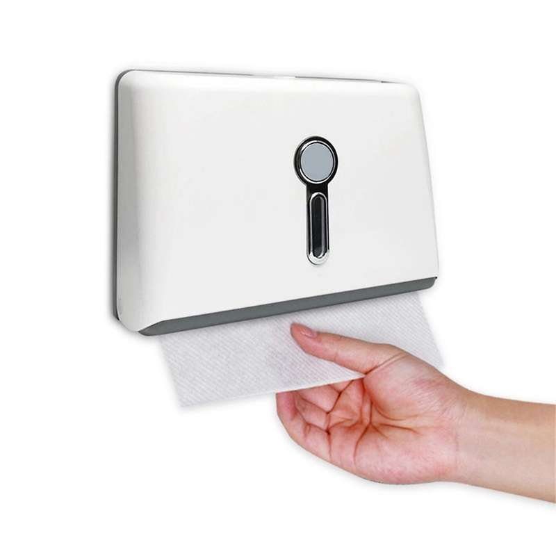 2Pack Commercial Paper Towel Dispenser Wall Mount-Adhesive No Drilling-Paper Towel Dispenser-with Lo
