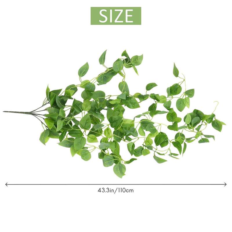 2-pack Artificial Hanging Plants 3.6ft Fake Ivy Plants Fake Hanging Plants Fake Leaves Greeny for W