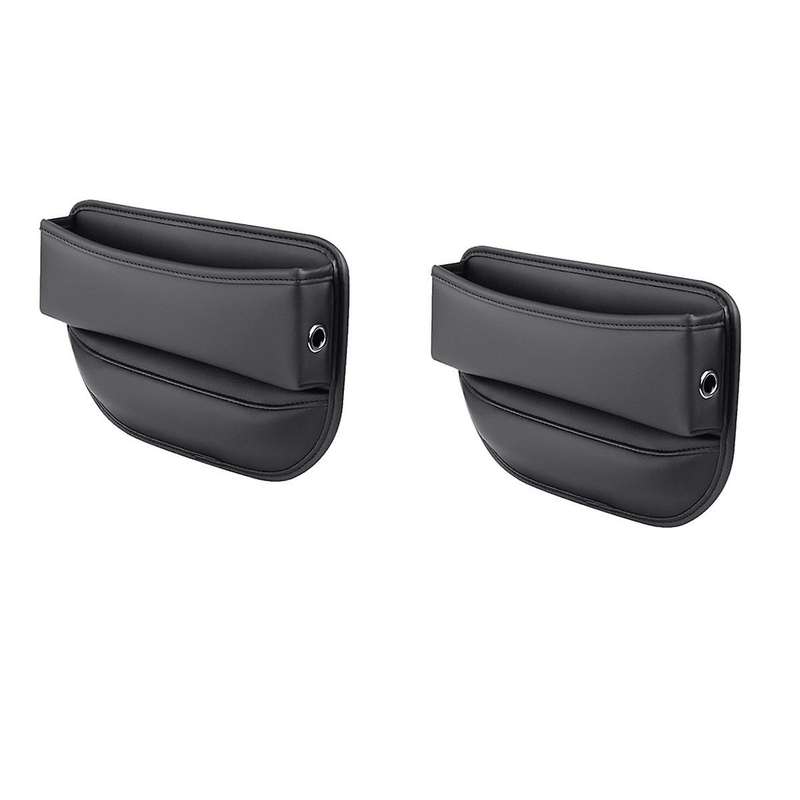2pack Car Seat Space Filler, Leather ,universal Fit Car Seat Storage Box, Adjustable Seat Space Fil