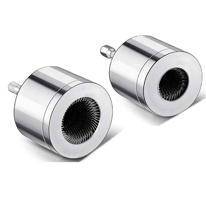2pack Copper Tube Pipe Cleaning Brush,Full-Metal HVAC Tube Cleaning Brush for Drill Power 1/4in Shan