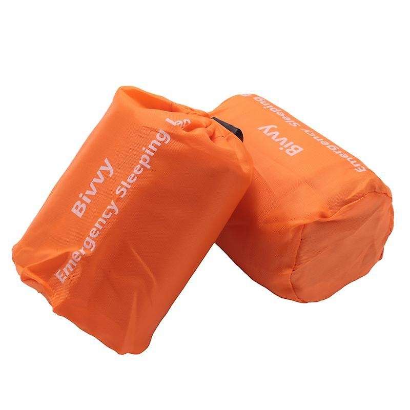 2-Pack Emergency Sleeping Bag Thermal Waterproof Survival Blanket for Outdoor Camping Hiking