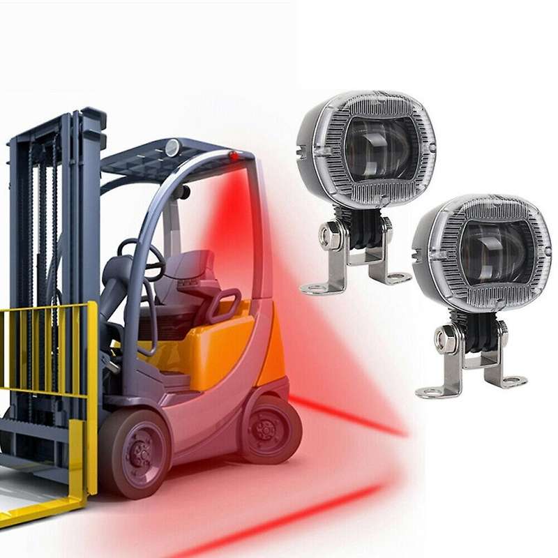 2Pack Forklift Safety Light Spot Light Warehouse Safe Warning Light 10W Led Motorcycle Lights Work L