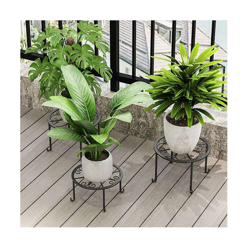 2-pack Decent Metal Plant Stands, Heavy Duty Flower Pot Stands for Multiple Plant, Anti-rust Iron P