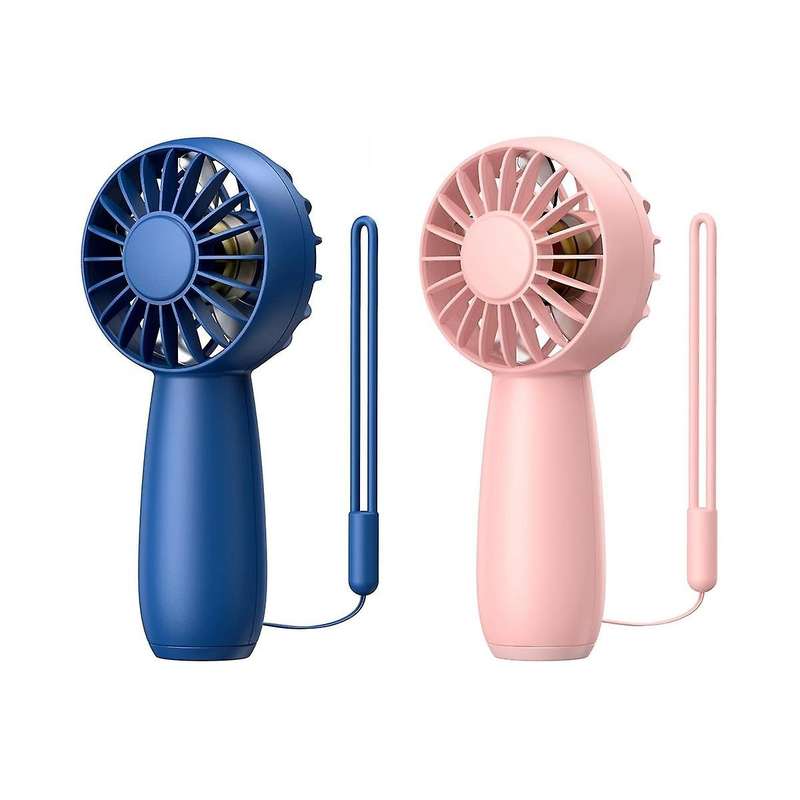 2-pack Handheld Fan Rechargeable Mini Fan, Portable Hand Fan Personal Fan with 3 Speeds Fan for Home