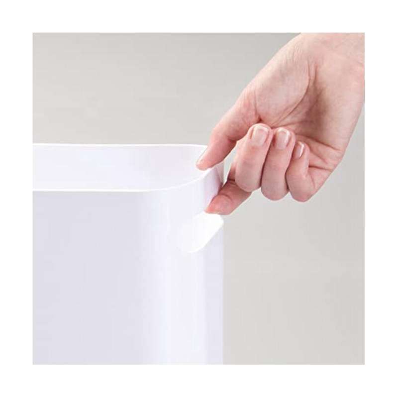 2pack Plastic Trash Can Wastebasket, Classic Garbage Container Recycle Bin for Bathroom, Bedroom, Ki