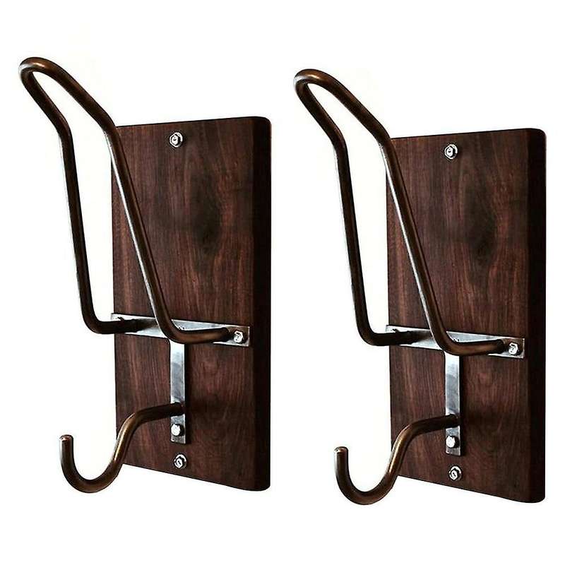 2Pack Multipurpose Hooks Motorcycle Helmet Hanger Wall Mount Jacket Holder Hook for Keys Household W