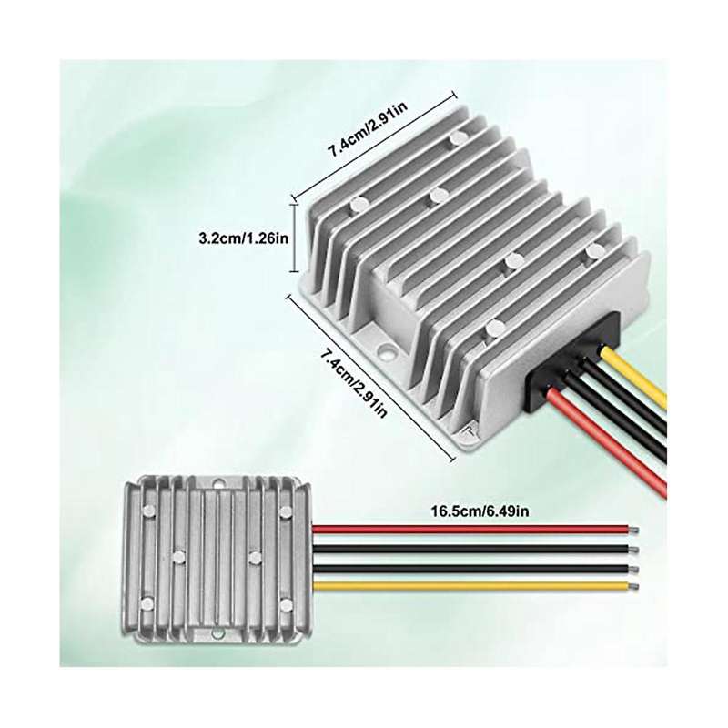 2pack Reducer Converter Dc 36v/48v to 12v 20a 240w Automatic Voltage for Golf Cart Club Car