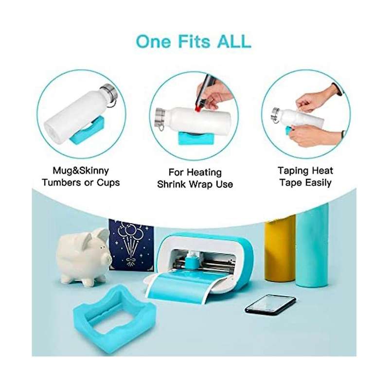 2pack Silicone Cup Cradle for Tumbler with Built-in Slot,tumbler Holder for Crafts Use to Apply Vin