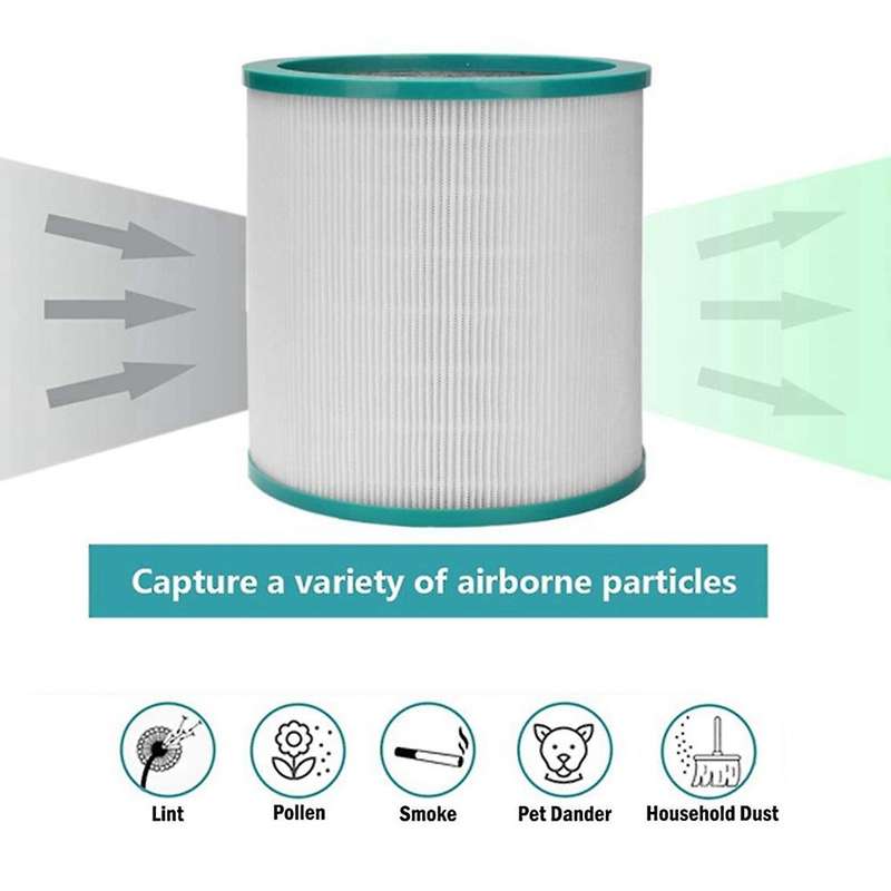 2pack Replacement Tp02 Air Purifier Filters for Pure Cool Link Models Tp01, Tp02, Tp03, Bp01, Am11