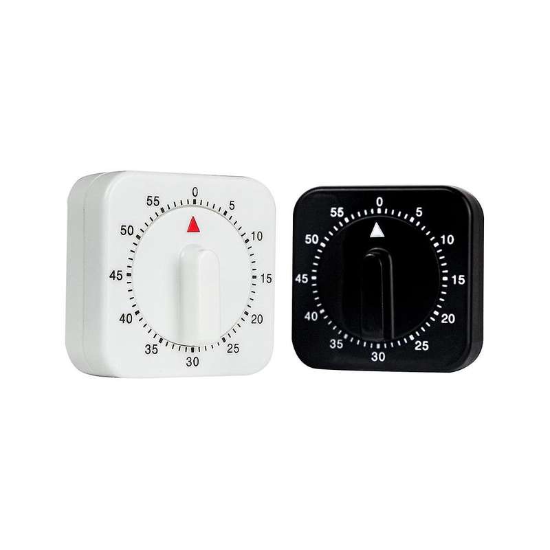 2-pack Square 60 Mechanical Kitchen Timer,chef Cooking Timer Clock with Loud Alarm