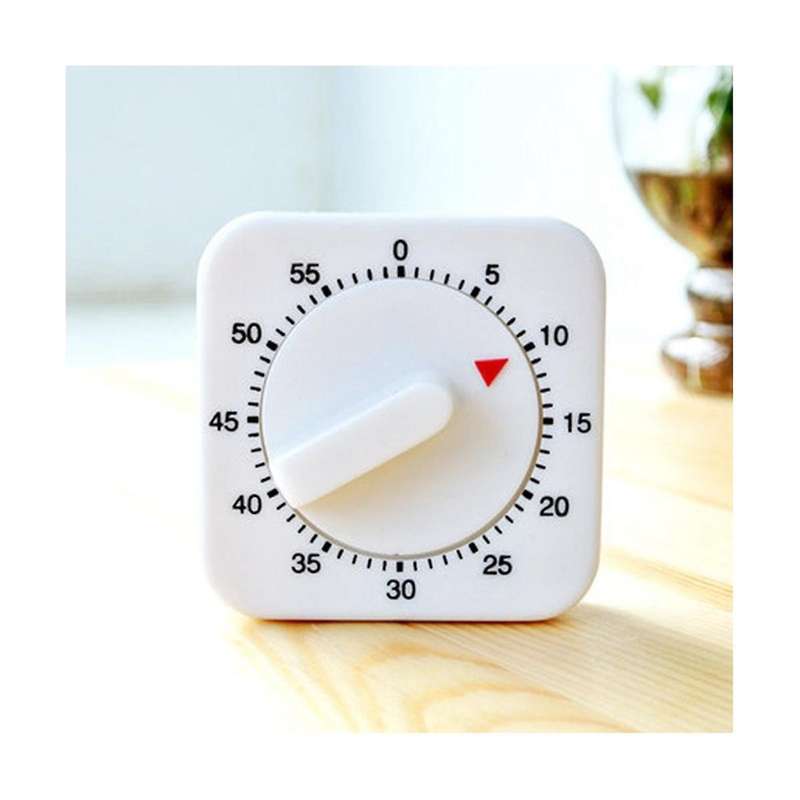 2-pack Square 60 Mechanical Kitchen Timer,chef Cooking Timer Clock with Loud Alarm