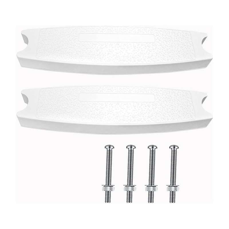 2-Pack Universal Pool Ladder Steps Replacement, 18 Inch Heavy-Duty Molded Plastic Swimming Pool Ladd