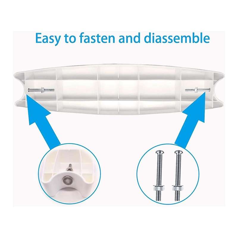 2-Pack Universal Pool Ladder Steps Replacement, 18 Inch Heavy-Duty Molded Plastic Swimming Pool Ladd