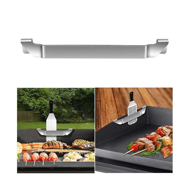 2Pack Stainless Steel Griddle Spatula Stand,Grill Barbecue Tool Rack Hold Rack Griddle Accessories
