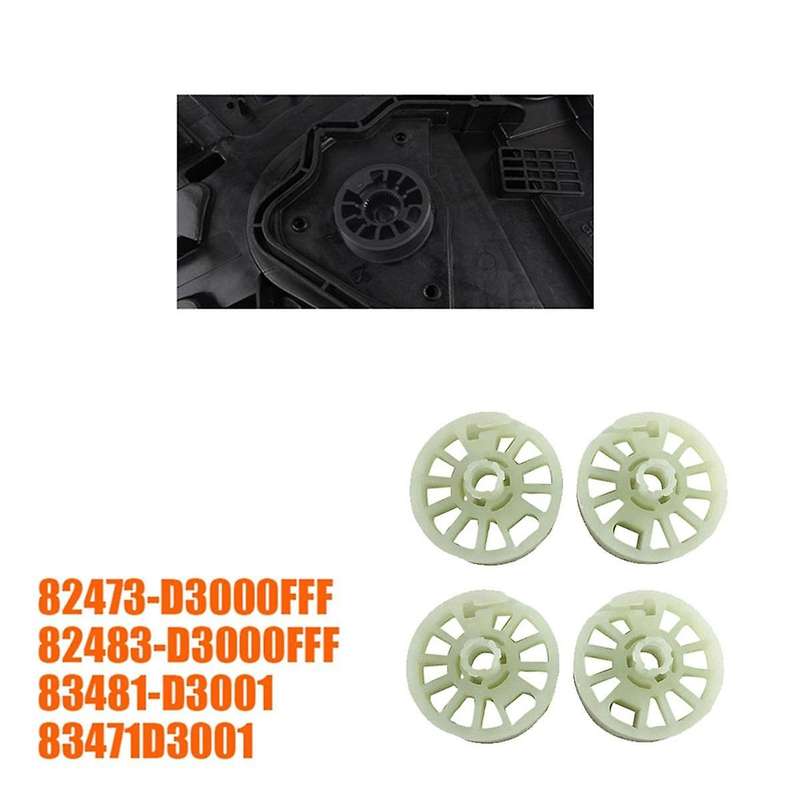 2Pair LH+RH Window Regulator Gear Drum for QL 2016-2019 82473-D3000FFF 82483-D3000FFF